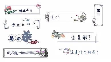 中国风古风综艺花字栏目包装视频的预览图
